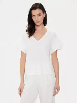 Футболка стандартного кроя Sisley, белый