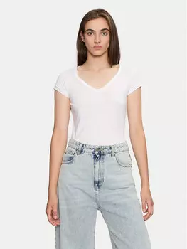 Футболка стандартного кроя Sisley, белый