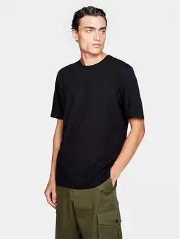 Футболка стандартного кроя Sisley, черный