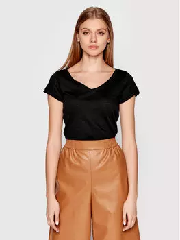 Футболка стандартного кроя Sisley, черный