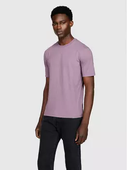 Футболка стандартного кроя Sisley, фиолетовый