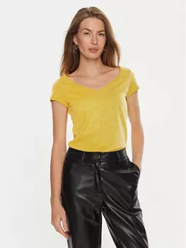 Футболка стандартного кроя Sisley, желтый