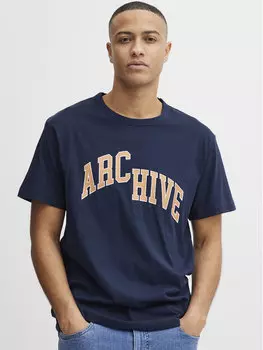 Футболка стандартного кроя Solid, синий