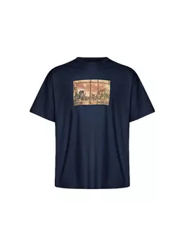 Футболка стандартного кроя Solid, синий