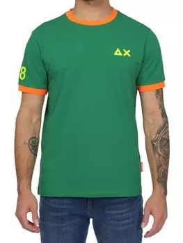 Футболка стандартного кроя Sun68, зеленый