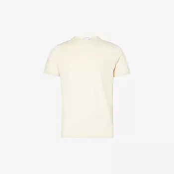 Футболка стандартного кроя Sun из хлопкового джерси с круглым вырезом Sunspel, цвет undyed