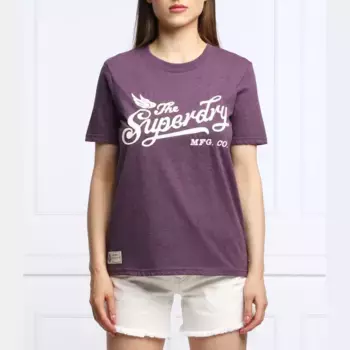 Футболка стандартного кроя Superdry, фиолетовый