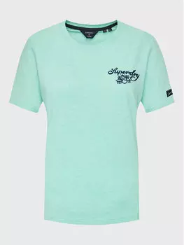 Футболка стандартного кроя Superdry, зеленый