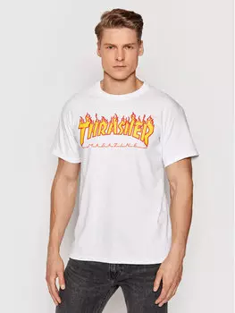 Футболка стандартного кроя Thrasher, белый