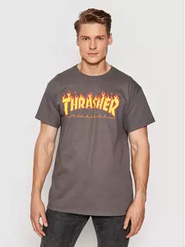 Футболка стандартного кроя Thrasher, серый