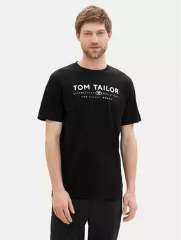 Футболка стандартного кроя Tom Tailor, черный