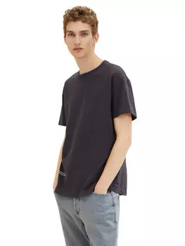 Футболка стандартного кроя Tom Tailor Denim, серый