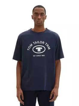 Футболка стандартного кроя Tom Tailor, синий