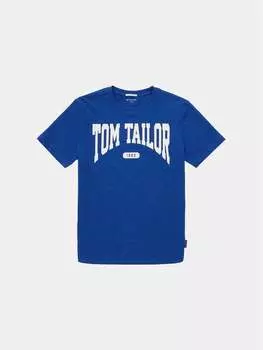 Футболка стандартного кроя Tom Tailor, синий