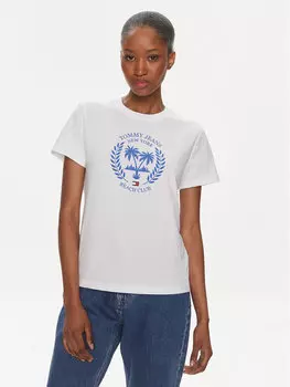 Футболка стандартного кроя Tommy Jeans, белый