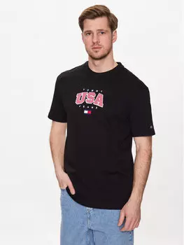 Футболка стандартного кроя Tommy Jeans, черный