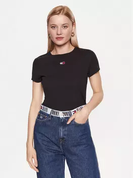 Футболка стандартного кроя Tommy Jeans, черный