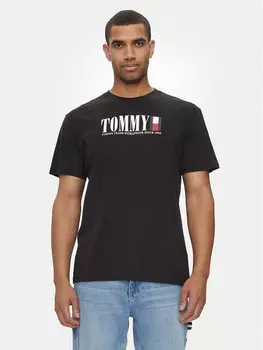 Футболка стандартного кроя Tommy Jeans, черный