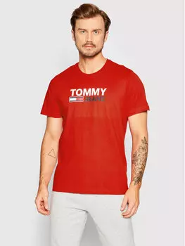 Футболка стандартного кроя Tommy Jeans, красный