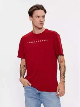 Футболка стандартного кроя Tommy Jeans, красный