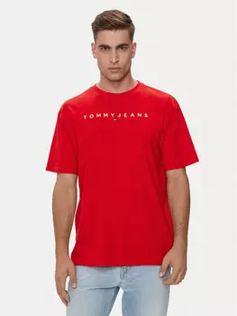 Футболка стандартного кроя Tommy Jeans, красный