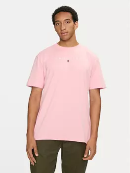 Футболка стандартного кроя Tommy Jeans, розовый
