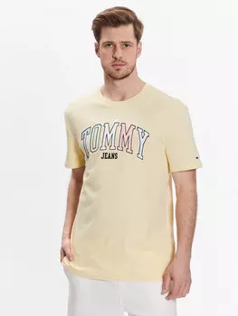 Футболка стандартного кроя Tommy Jeans, желтый