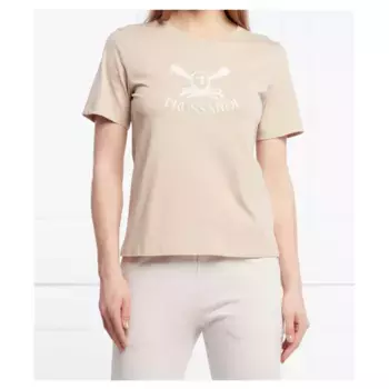 Футболка стандартного кроя Trussardi, бежевый