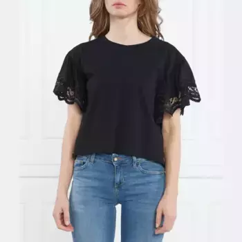 Футболка стандартного кроя Twin-Set, черный