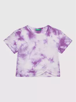 Футболка стандартного кроя United Colors Of Benetton, фиолетовый