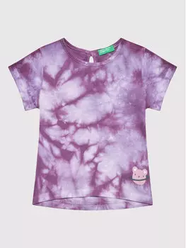 Футболка стандартного кроя United Colors Of Benetton, фиолетовый