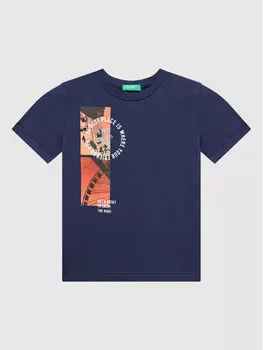 Футболка стандартного кроя United Colors Of Benetton, синий
