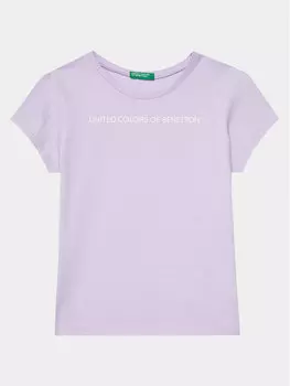 Футболка стандартного кроя United Colors Of Benetton, фиолетовый