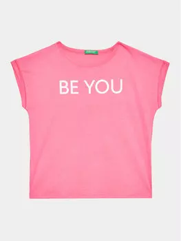 Футболка стандартного кроя United Colors Of Benetton, розовый