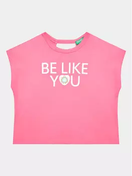 Футболка стандартного кроя United Colors Of Benetton, розовый