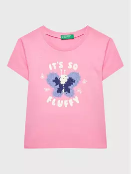 Футболка стандартного кроя United Colors Of Benetton, розовый