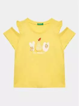 Футболка стандартного кроя United Colors Of Benetton, желтый