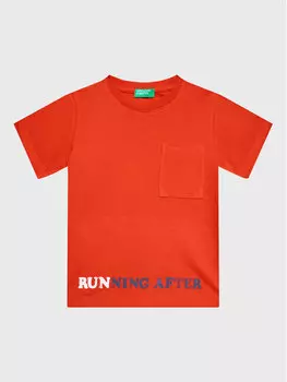 Футболка стандартного кроя United Colors Of Benetton, красный