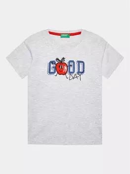 Футболка стандартного кроя United Colors Of Benetton, серый