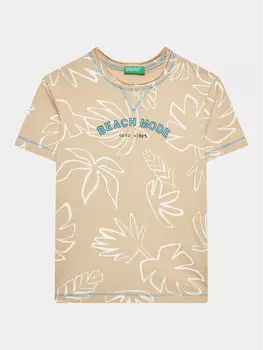 Футболка стандартного кроя United Colors Of Benetton, бежевый