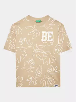 Футболка стандартного кроя United Colors Of Benetton, бежевый