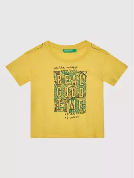 Футболка стандартного кроя United Colors Of Benetton, желтый