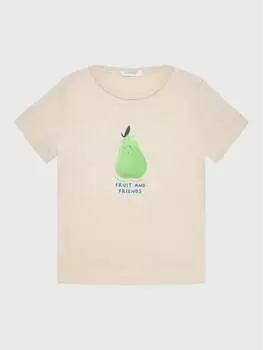 Футболка стандартного кроя United Colors Of Benetton, бежевый