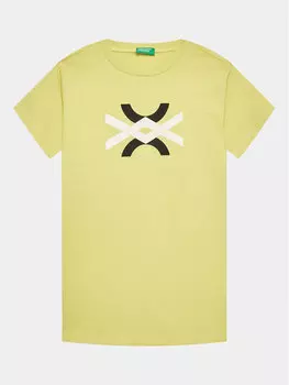 Футболка стандартного кроя United Colors Of Benetton, желтый