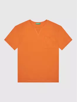 Футболка стандартного кроя United Colors Of Benetton, оранжевый
