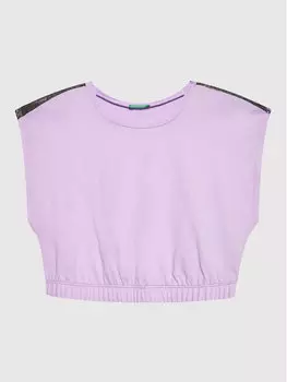 Футболка стандартного кроя United Colors Of Benetton, фиолетовый