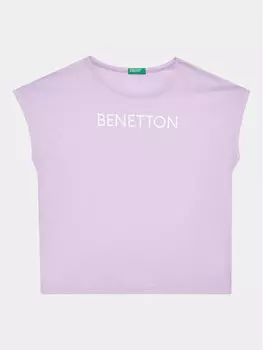 Футболка стандартного кроя United Colors Of Benetton, фиолетовый
