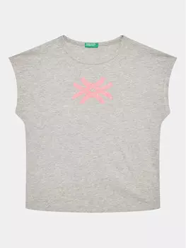 Футболка стандартного кроя United Colors Of Benetton, серый