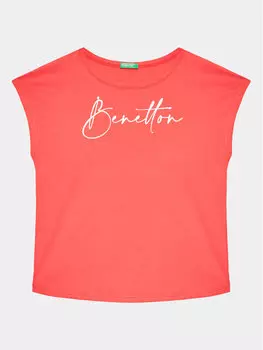 Футболка стандартного кроя United Colors Of Benetton, красный