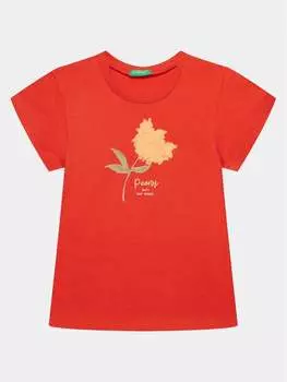 Футболка стандартного кроя United Colors Of Benetton, красный